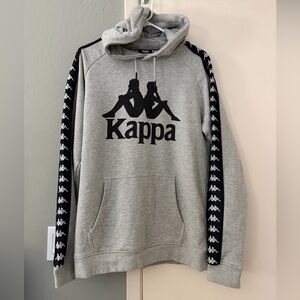 222 Banda Hurtado Hoodie -Kappa Gray and Black Logo